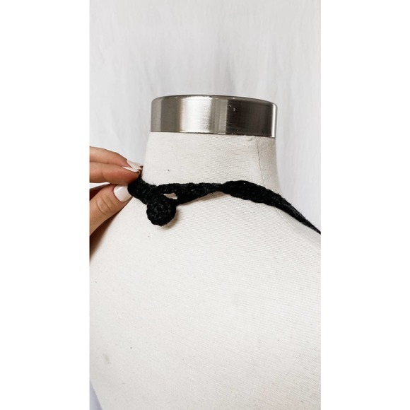 M by Missoni Crochet & Silk Italian Chic Halter Dress - Picture 9 of 10